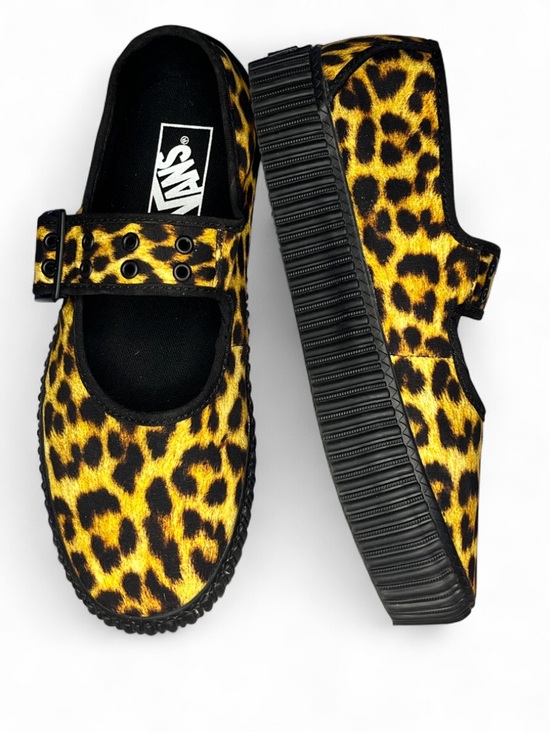 Vans Shoes - VANS Mary Jane Creeper
Grunge Core Leopard Black Rubber Sole Platform Sneakers